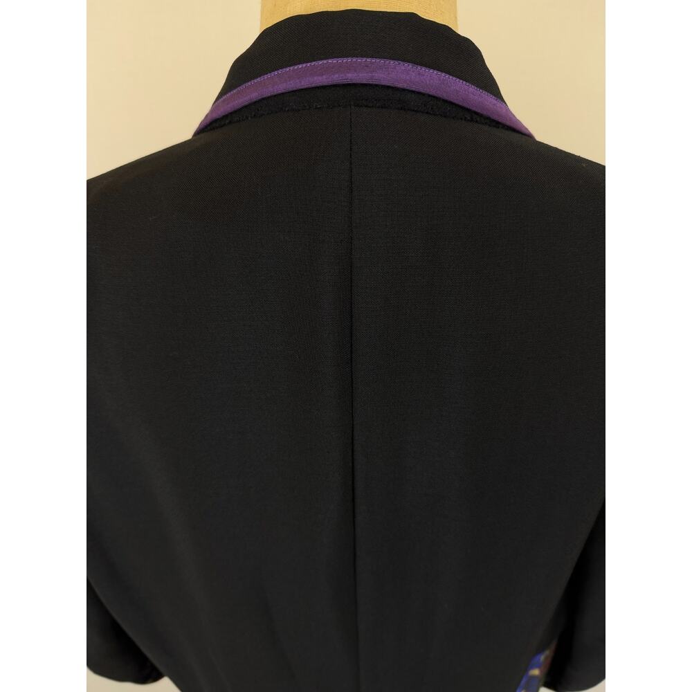 Vintage 90's Staley Gretzinger Black Long Jacket Artwear #50201 One Size - Picture 8 of 11